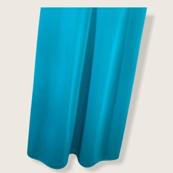 Vintage 60s Blue Full Length Casual House Dress Large - Picture 6 of 13